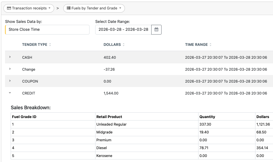 Sales Data Integration interface screenshot